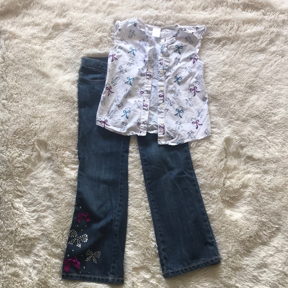 Gymboree tip and jeans combo